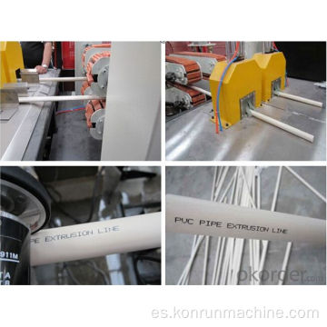 Línea de producción de extrusión de tubos UPVC / CPVC / máquina